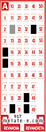 Volante ganador del sorteo 917 de Melate
