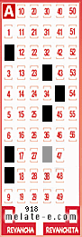 Volante ganador del sorteo 918 de Melate
