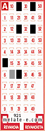 Volante ganador del sorteo 921 de Melate