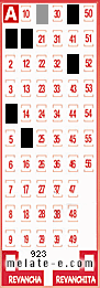 Volante ganador del sorteo 923 de Melate