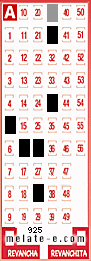Volante ganador del sorteo 925 de Melate