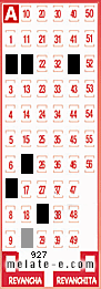 Volante ganador del sorteo 927 de Melate