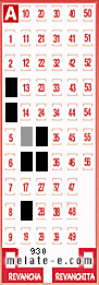 Volante ganador del sorteo 930 de Melate
