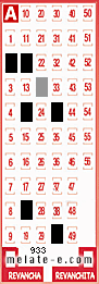 Volante ganador del sorteo 933 de Melate
