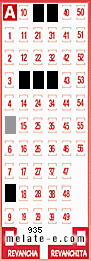 Volante ganador del sorteo 935 de Melate