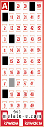 Volante ganador del sorteo 940 de Melate