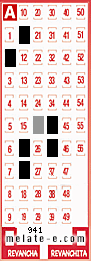 Volante ganador del sorteo 941 de Melate