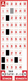 Volante ganador del sorteo 944 de Melate