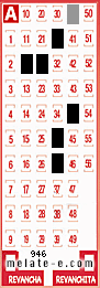 Volante ganador del sorteo 946 de Melate