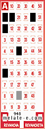 Volante ganador del sorteo 948 de Melate