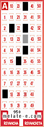 Volante ganador del sorteo 950 de Melate
