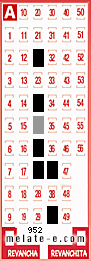 Volante ganador del sorteo 952 de Melate