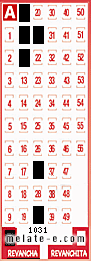 Volante ganador del sorteo 1031 de Revancha