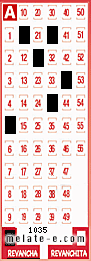 Volante ganador del sorteo 1035 de Revancha