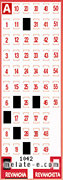 Volante ganador del sorteo 1042 de Revancha
