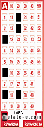 Volante ganador del sorteo 1053 de Revancha