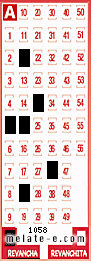 Volante ganador del sorteo 1058 de Revancha