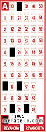 Volante ganador del sorteo 1061 de Revancha