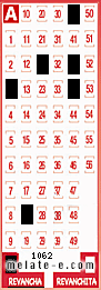 Volante ganador del sorteo 1062 de Revancha