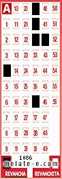 Volante ganador del sorteo 1086 de Revancha