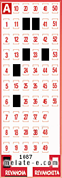 Volante ganador del sorteo 1087 de Revancha