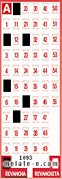 Volante ganador del sorteo 1093 de Revancha
