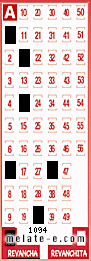 Volante ganador del sorteo 1094 de Revancha