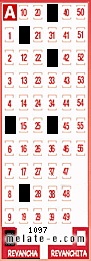 Volante ganador del sorteo 1097 de Revancha