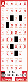 Volante ganador del sorteo 1120 de Revancha