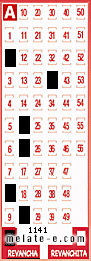 Volante ganador del sorteo 1141 de Revancha