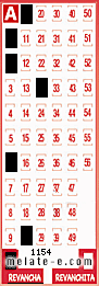 Volante ganador del sorteo 1154 de Revancha