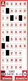 Volante ganador del sorteo 1162 de Revancha