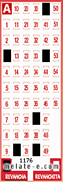 Volante ganador del sorteo 1176 de Revancha