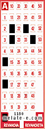 Volante ganador del sorteo 1180 de Revancha