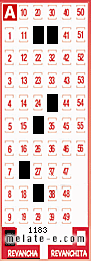 Volante ganador del sorteo 1183 de Revancha