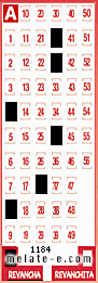 Volante ganador del sorteo 1184 de Revancha