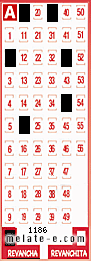 Volante ganador del sorteo 1186 de Revancha