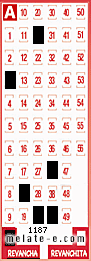 Volante ganador del sorteo 1187 de Revancha