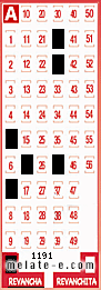 Volante ganador del sorteo 1191 de Revancha