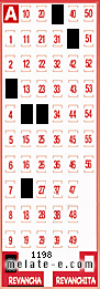 Volante ganador del sorteo 1198 de Revancha