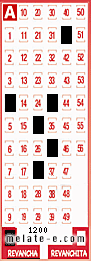 Volante ganador del sorteo 1200 de Revancha