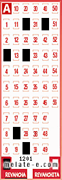 Volante ganador del sorteo 1201 de Revancha