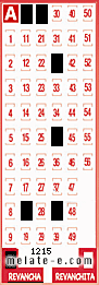 Volante ganador del sorteo 1215 de Revancha