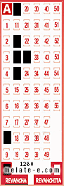 Volante ganador del sorteo 1260 de Revancha