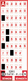 Volante ganador del sorteo 1261 de Revancha