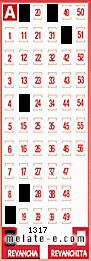 Volante ganador del sorteo 1317 de Revancha
