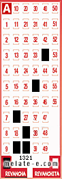 Volante ganador del sorteo 1321 de Revancha