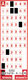 Volante ganador del sorteo 1322 de Revancha