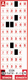 Volante ganador del sorteo 1326 de Revancha