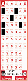 Volante ganador del sorteo 1327 de Revancha